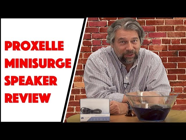 Video thumbnail for The Tiny Proxelle MiniSurge Waterproof Bluetooth Speaker -- Reviewed!