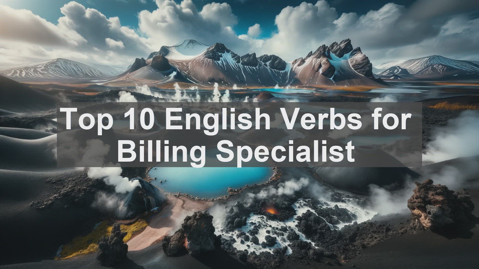'Video thumbnail for Top 10 English Verbs for Billing Specialist'