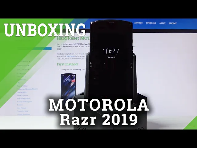 Video thumbnail for Unboxing MOTOROLA Razr (2019) – What’s in the box / Review
