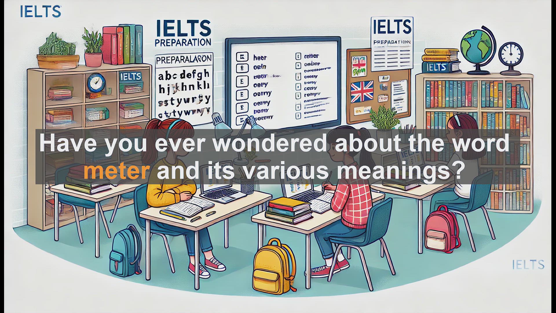 'Video thumbnail for 2500 Must Know IELTS 6.5 Vocabulary - Understanding 'Meter': Boost Your IELTS Vocabulary'