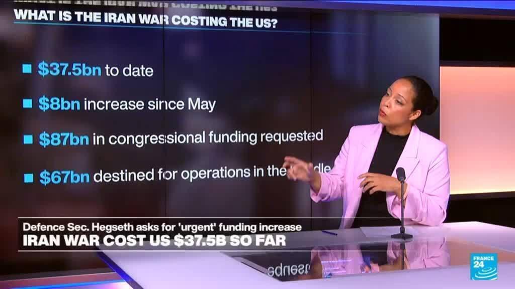 Video thumbnail for Pete Hegseth asks US Senate for 'urgent' Iran war funding increase
