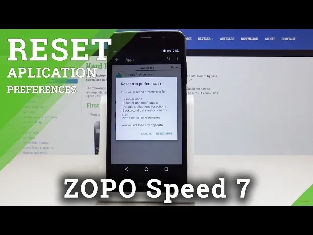 Video thumbnail for How to Reset App Preferences in Zopo Speed 7 - Default App Preferences