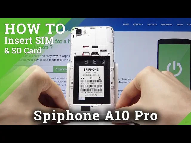 Video thumbnail for How to insert Micro SIM Cart to Spiphone A10 Pro - Input Micro SD Card