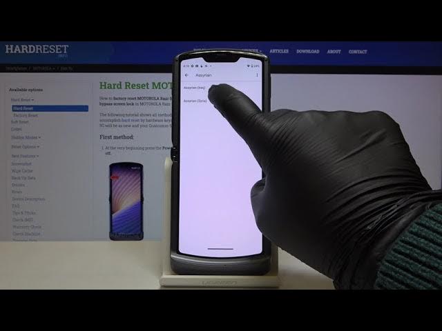 Video thumbnail for How to Change Keyboard Language in MOTOROLA Razr 5G – Find Keyboard Language Layout