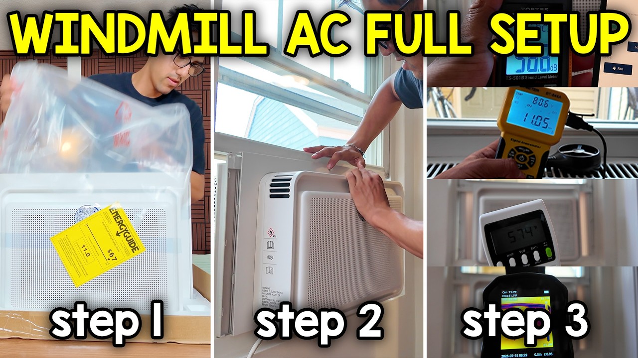 Video thumbnail for The Windmill Window Air Conditioner Full Setup and Testing