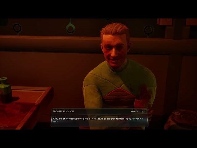 Video thumbnail for The Outer Worlds 2 - Above and Beyond Repair: Meet Trooper Erickson at Fairfield Clinic Gameplay