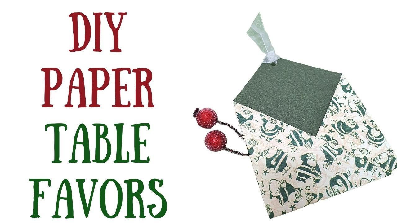 Video thumbnail for 5 Minute DIY Paper Table Favors