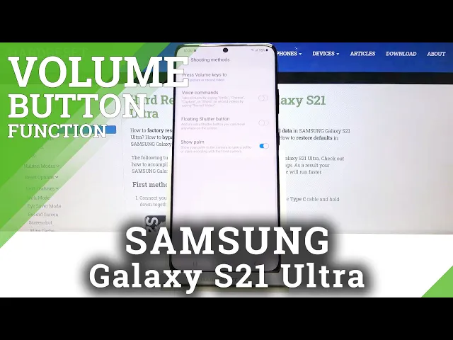 Video thumbnail for How to Change Volume Button Function in SAMSUNG Galaxy S21 Ultra – Camera Buttons