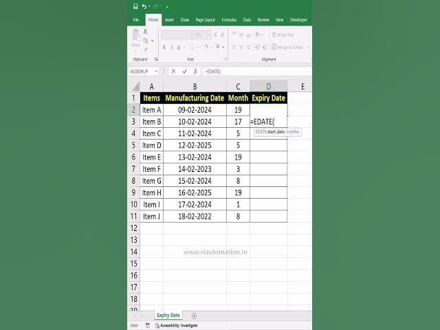Video thumbnail for Smart Trick to Track Expiry Dates in Excel #exceltutorial #excelforbeginners #exceltips #excel