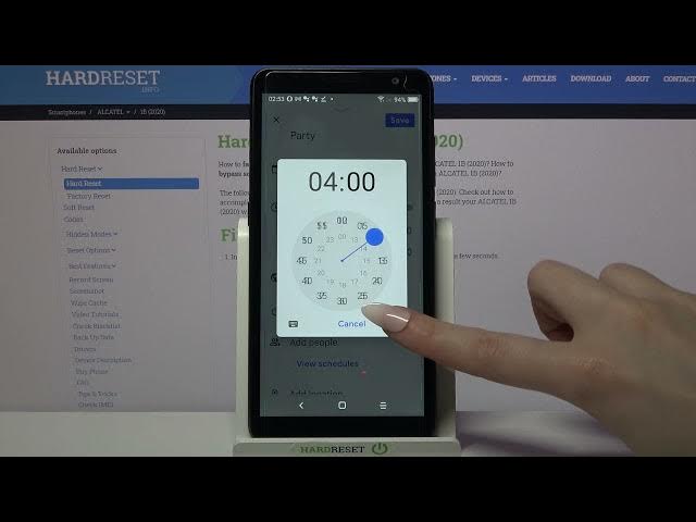 Video thumbnail for How to Add Event to Calendar in ALCATEL 1B (2020) - Set Up Reminder