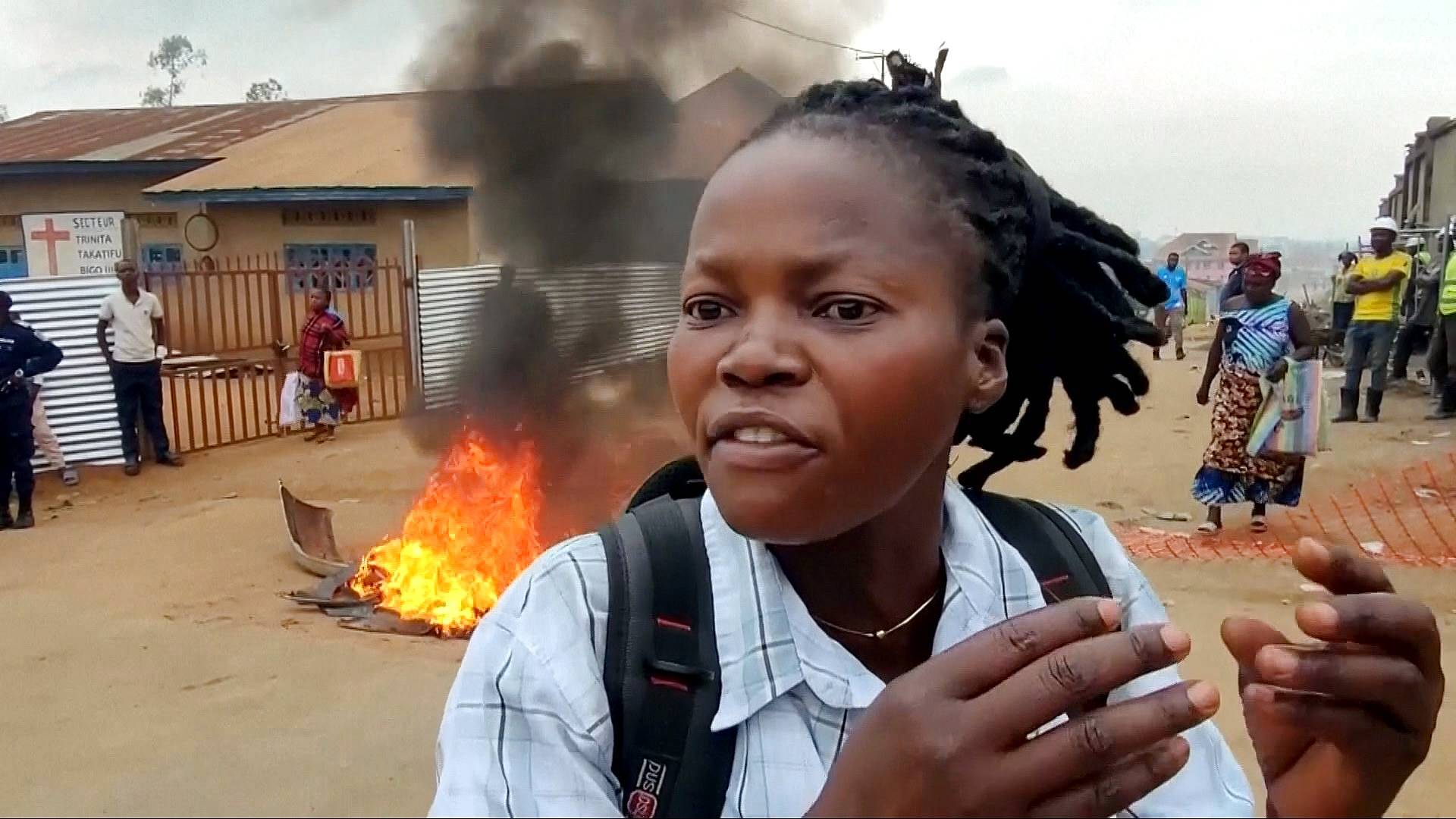 Video thumbnail for Unpaid health workers strike as DR Congo's Ebola outbreak accelerates