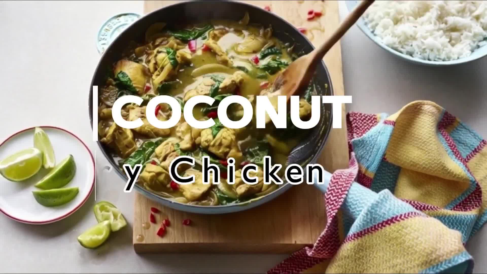 Video thumbnail for Easy Creamy Coconut Curry Chicken Recipe