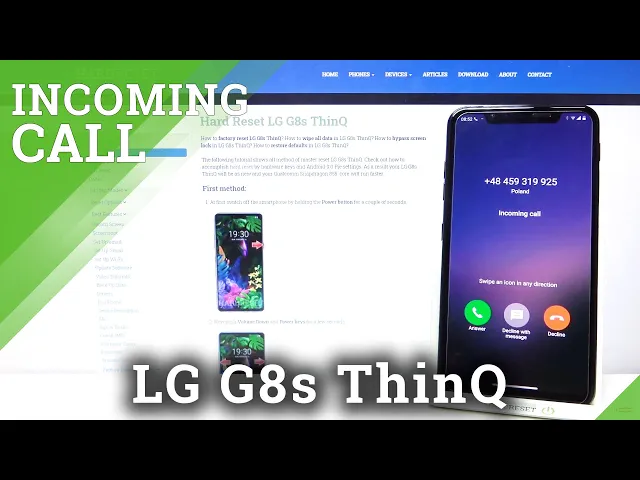Video thumbnail for LG G8s ThinQ - Incoming Call Introduction & Call Settings