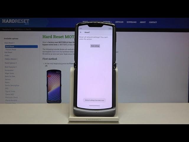 Video thumbnail for How to Reset Network Settings in MOTOROLA Razr 5G – Restore Connection Options