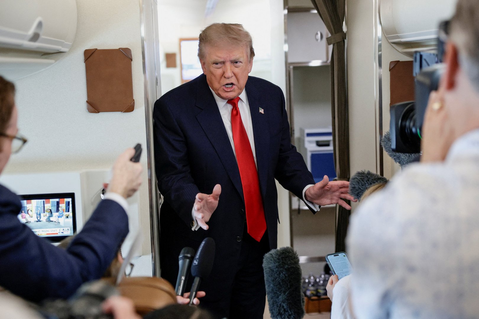 Video thumbnail for Trump says Iran talks taking place during pause in US military strikes