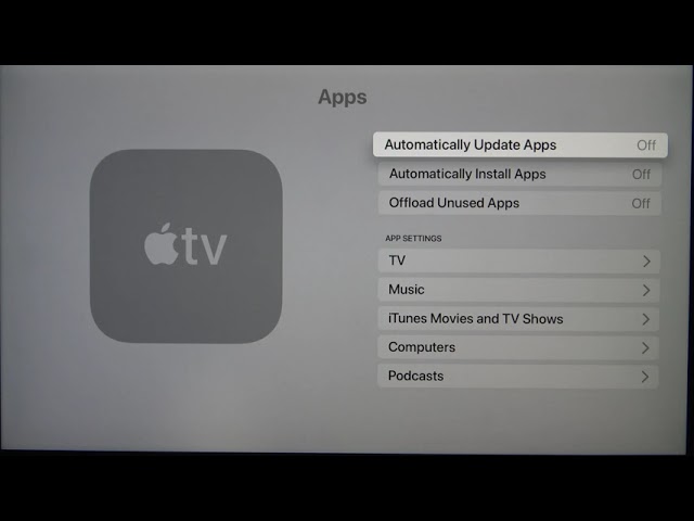 Video thumbnail for How to Turn Off Auto Updates on APPLE TV 4K - Stop Apps from Updating Automatically - Video Guide