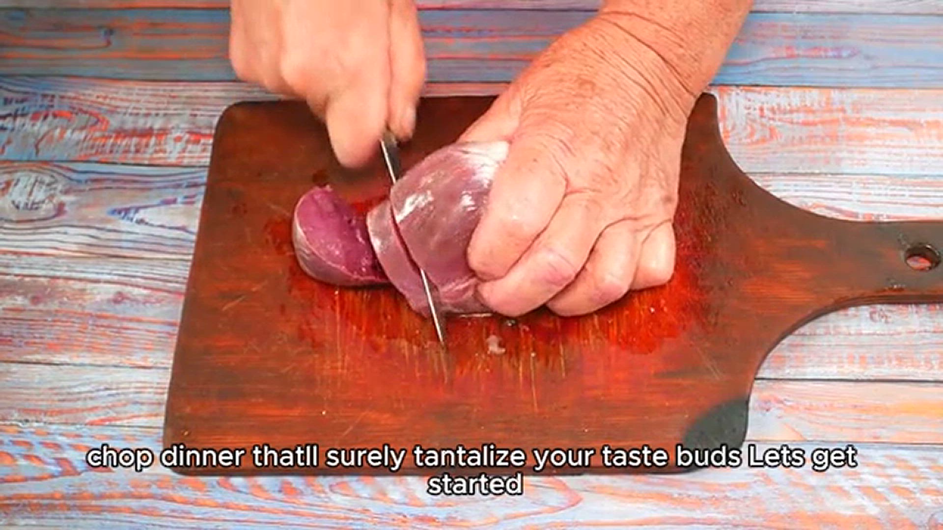 'Video thumbnail for Pork chop recipe'