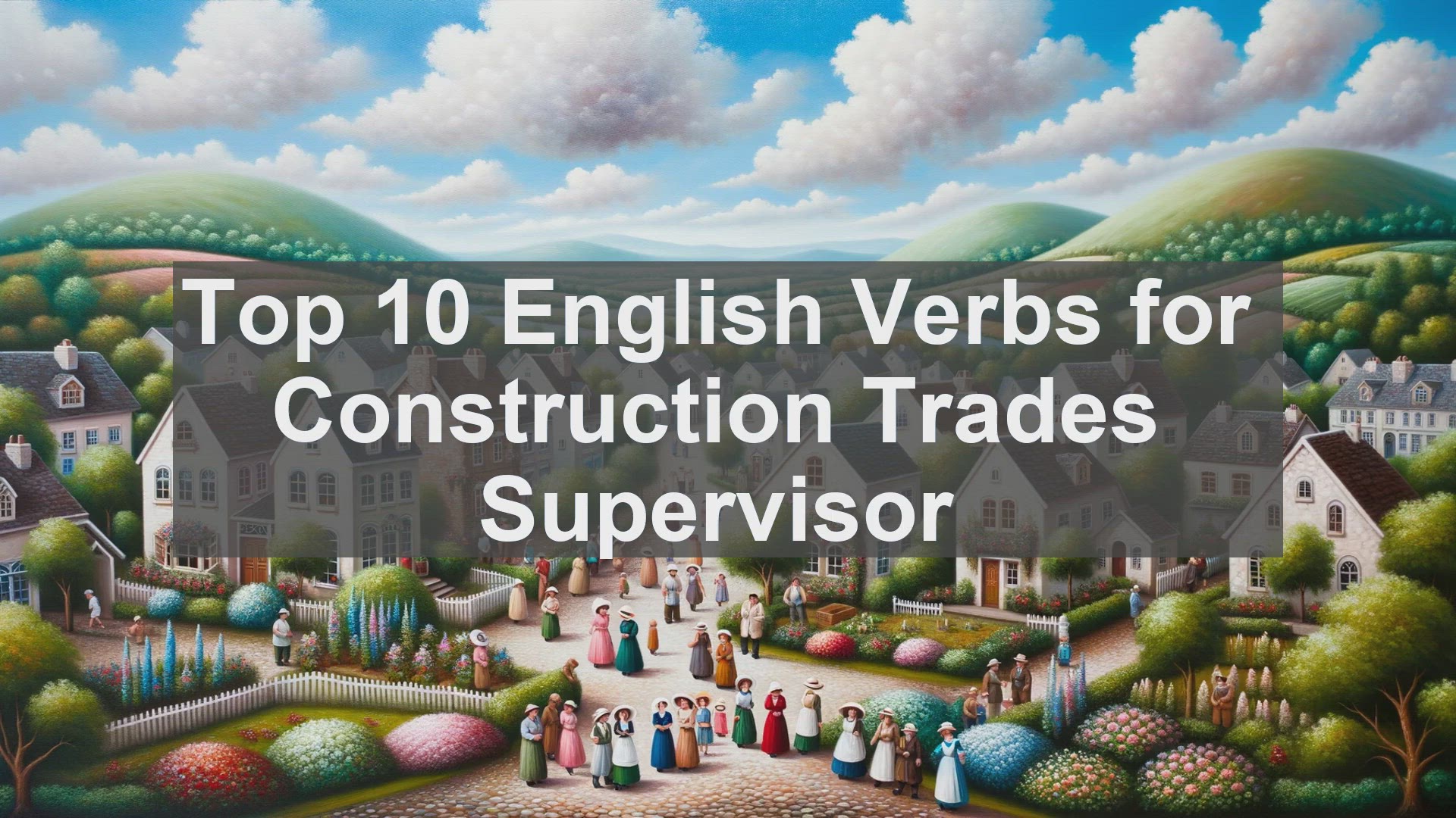 'Video thumbnail for Top 10 English Verbs for Construction Trades Supervisor'