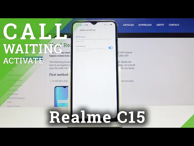 Video thumbnail for How to Switch On/Off Call Waiting in Realme C15 – Set Up Call Waiting Feature