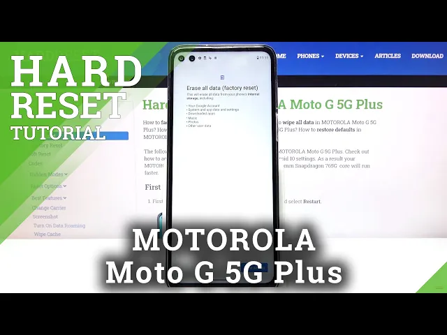Video thumbnail for How to Hard Reset MOTOROLA Moto G 5G Plus – Restore Default / Factory Configuration