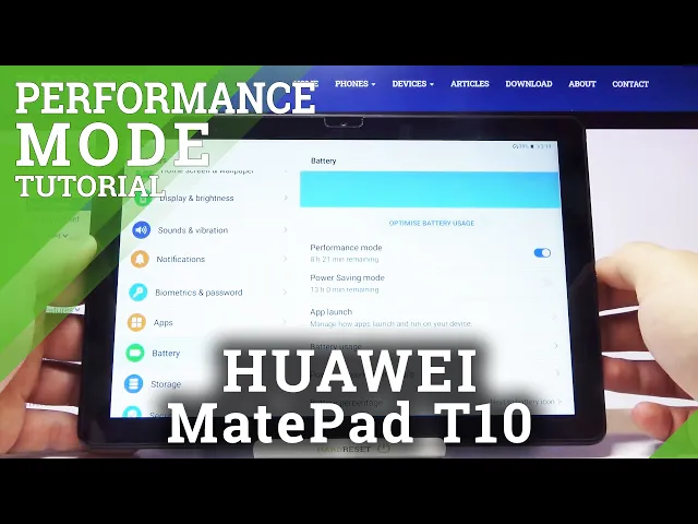 Video thumbnail for How to Turn On High Performance Mode on HUAWEI MatePad T10 – Activate High Performance Mode