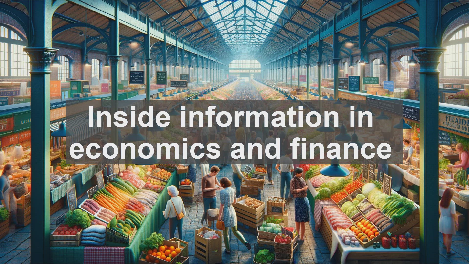 'Video thumbnail for Inside information in economics and finance'