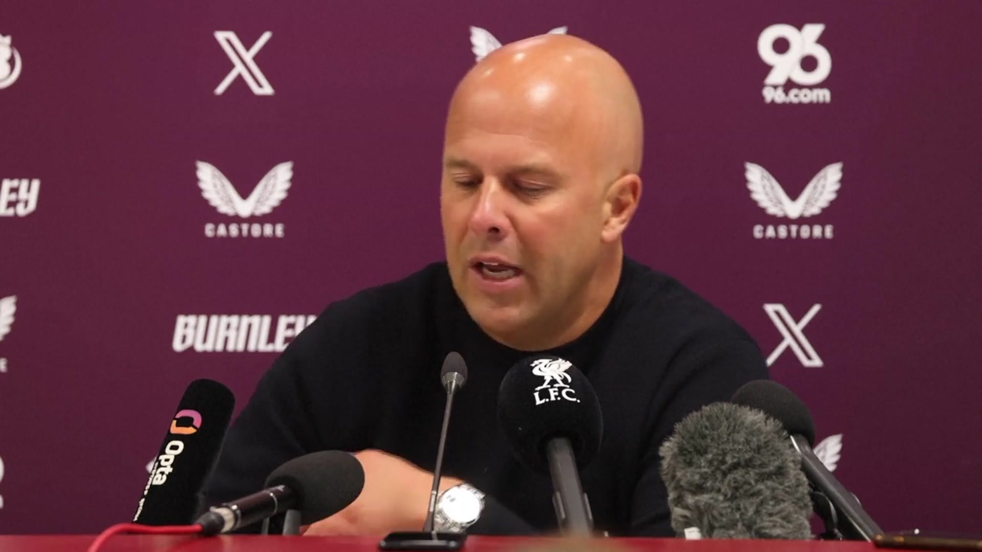 'Video thumbnail for Slot gives Isak update, 'relief' after edging past Burnley'