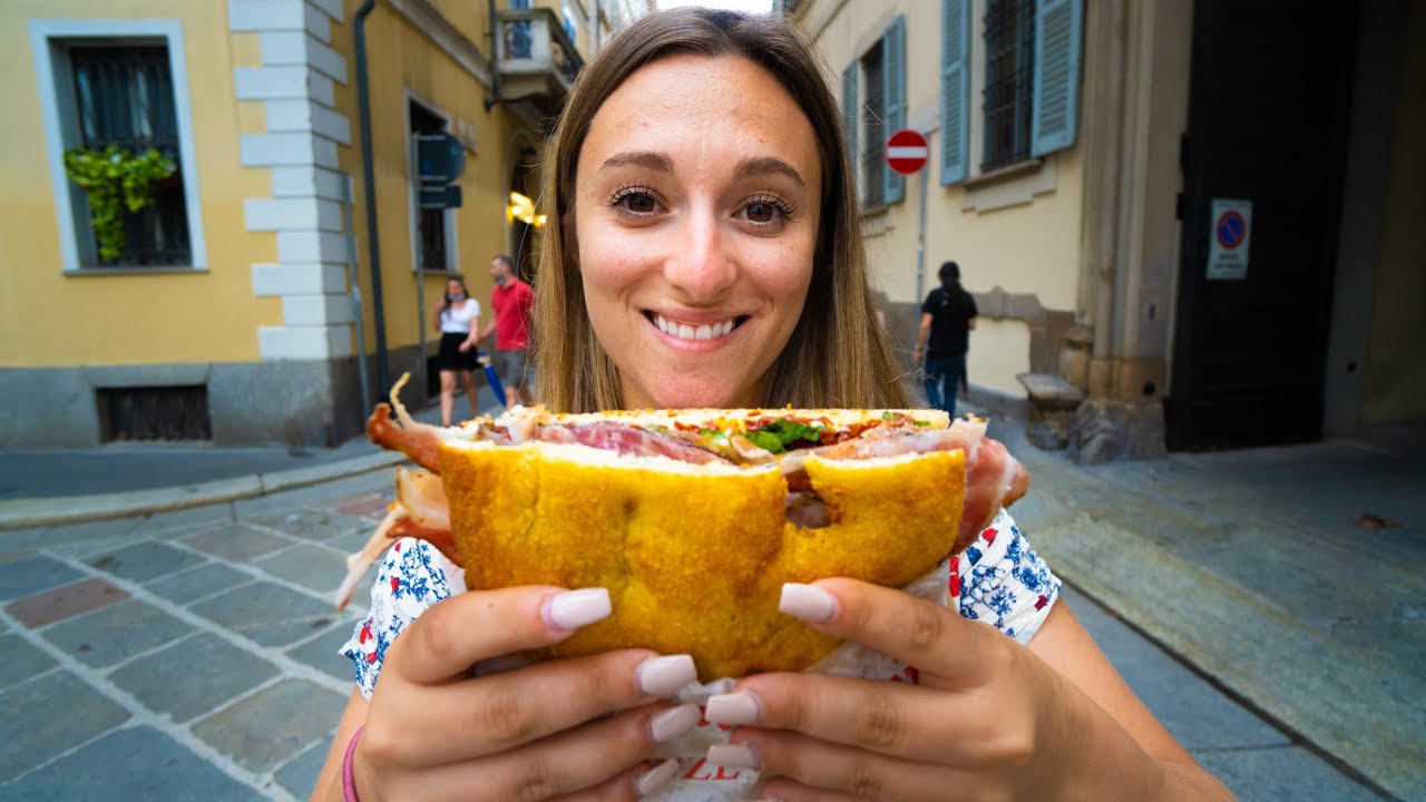 Video thumbnail for ITALIAN STREET FOOD in MILAN #1 Panzerotti, Panini and Tiramisu in Milano, Italy!