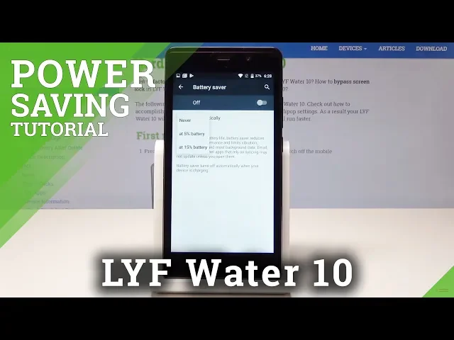 Video thumbnail for How to Enable Power Saving Mode in LYF Water 10 - Battery Saver
