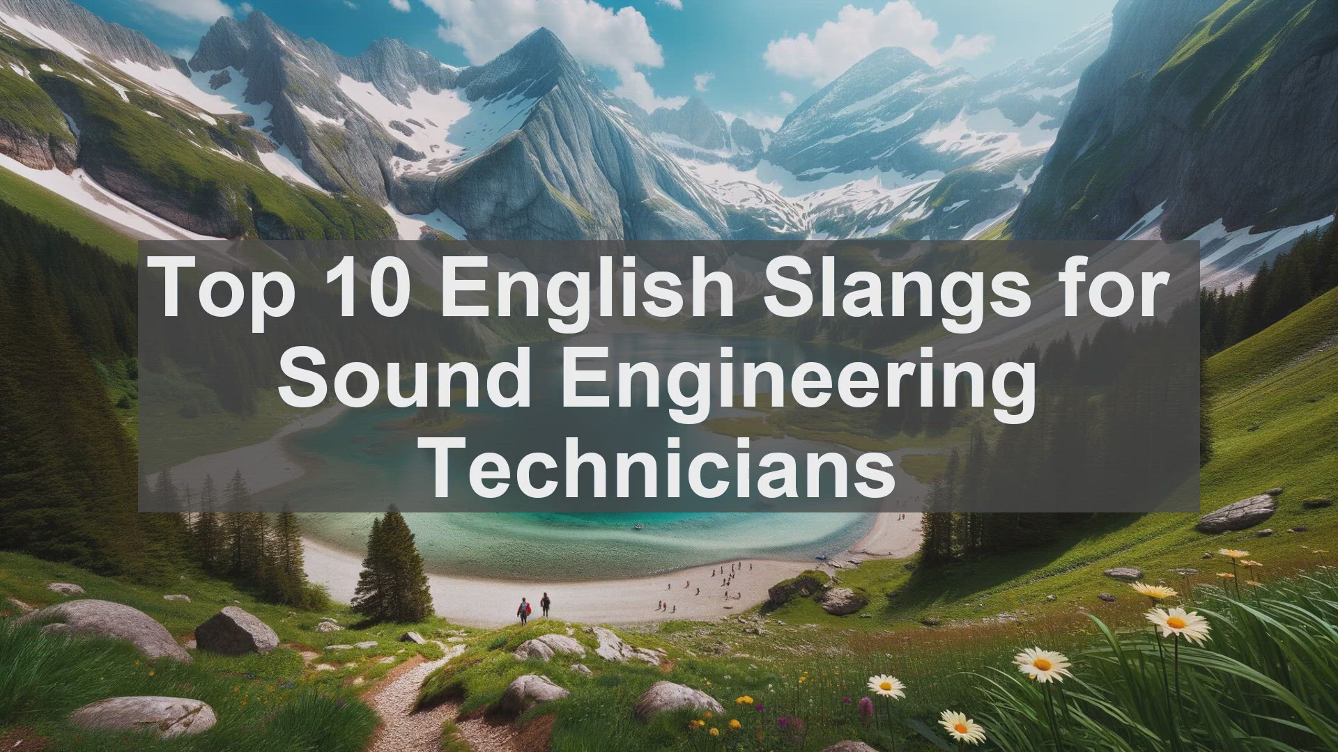 'Video thumbnail for Top 10 English Slangs for Sound Engineering Technicians'
