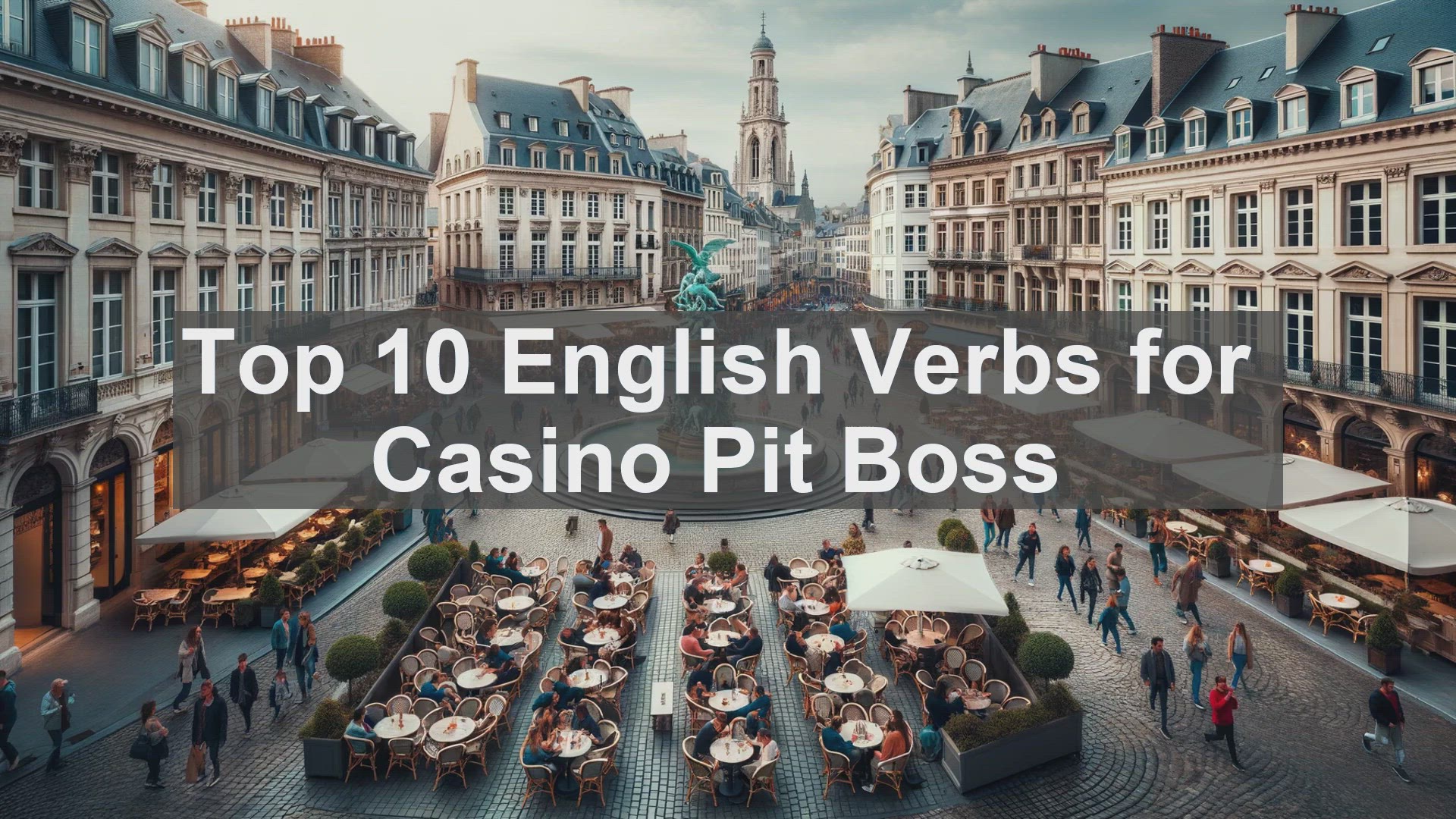 'Video thumbnail for Top 10 English Verbs for Casino Pit Boss'