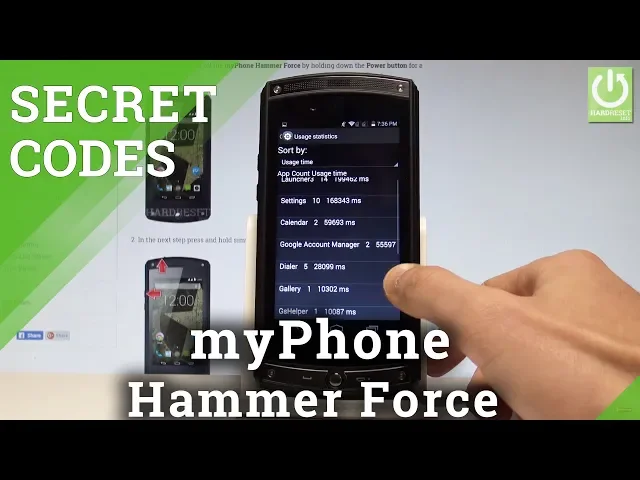 Video thumbnail for Secret Codes myPhone Hammer Force - Tips & Tricks / Hidden Mode |HardReset.info