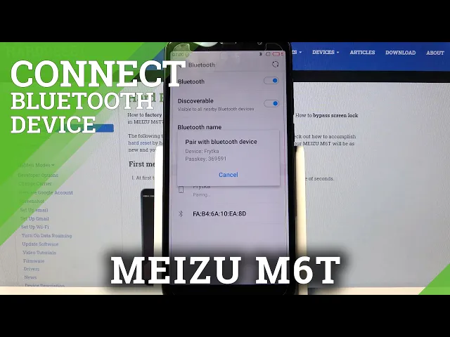 Video thumbnail for How to Connect Meizu M6T via Bluetooth - Connect to Other Devices