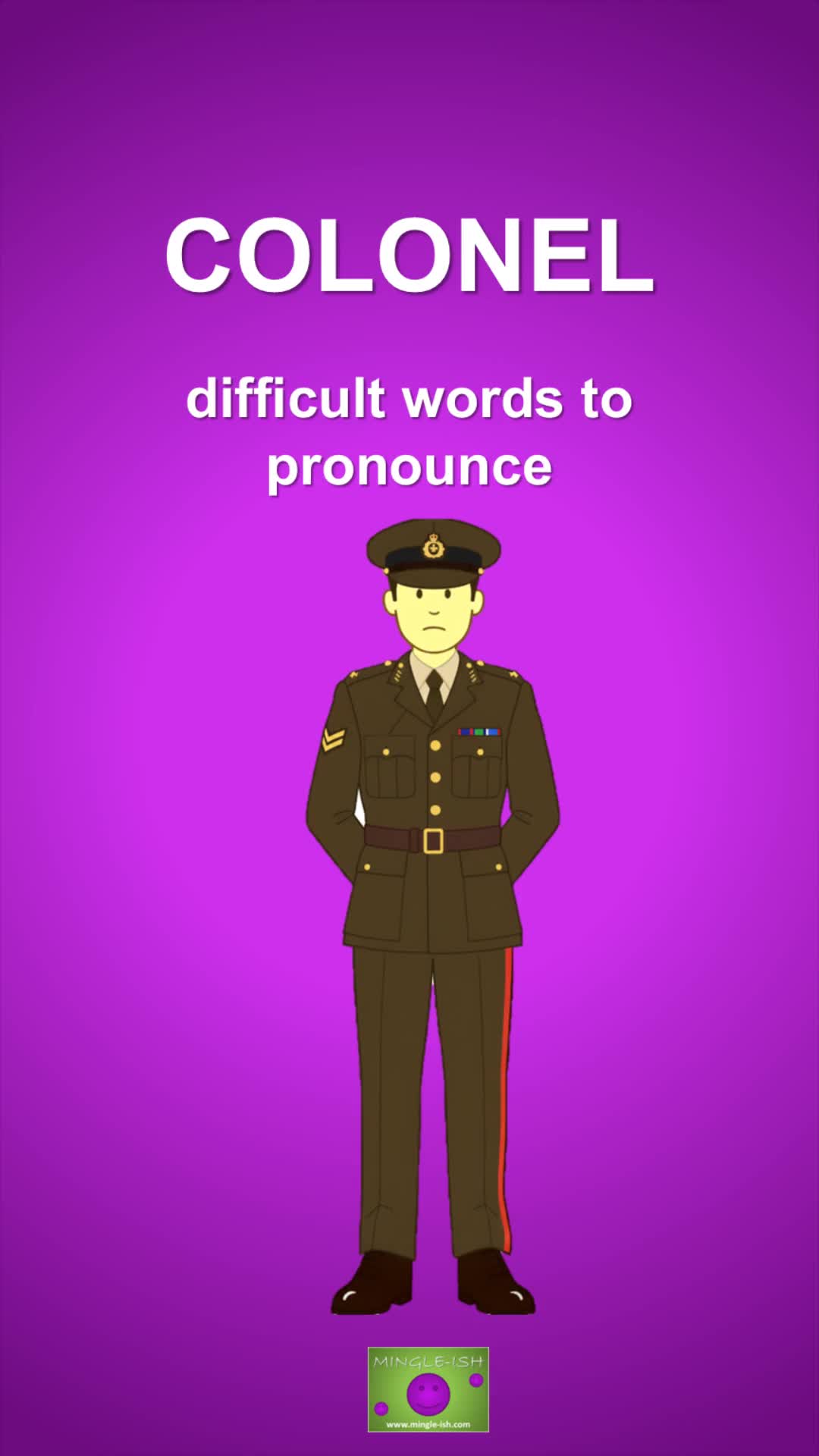Video thumbnail for Colonel: Difficult words to pronounce