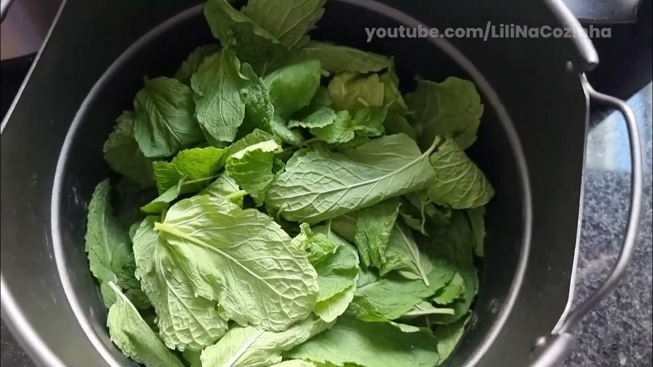 Video thumbnail for Multi Cook Air Fryer Midea: desidratando hortelã para fazer chá