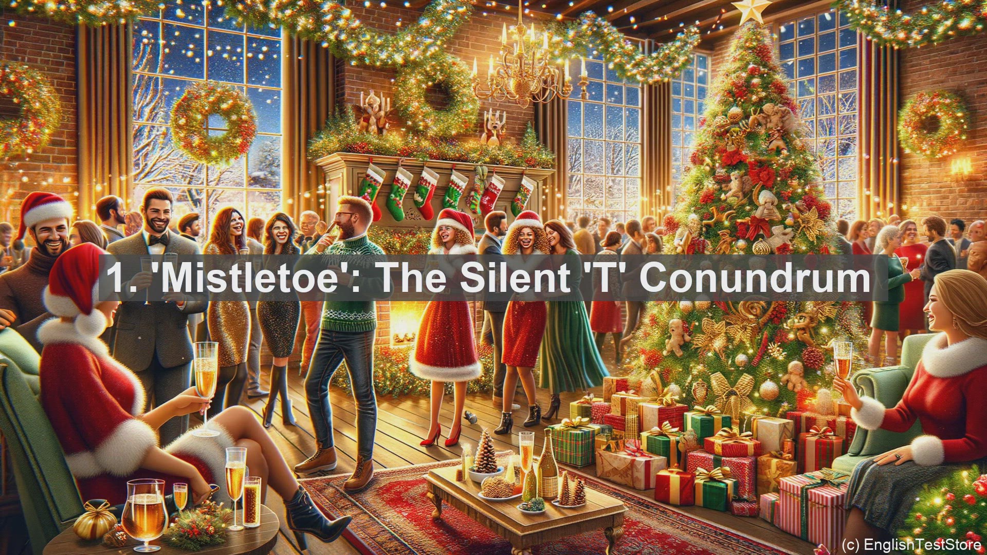 'Video thumbnail for Top 10 Christmas themed English Pronunciation Challenges for Christmas Day'