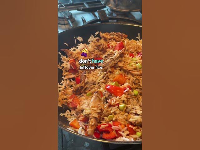'Video thumbnail for Duck fried rice! A great way to use up leftover roast duck, turkey, chicken or ham #eggfriedrice'