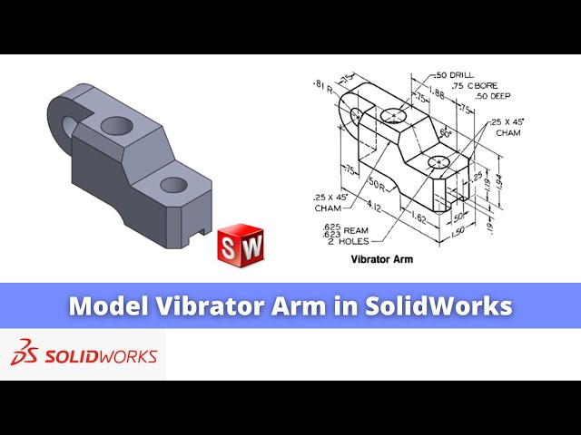 Video thumbnail for Model Vibrator Arm in SolidWorks | SolidWorks Tutorial | SolidWorks Part Modeling |