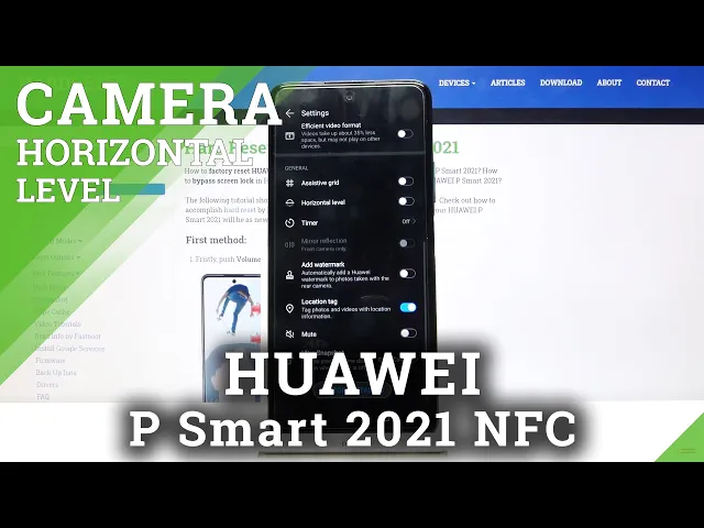 Video thumbnail for Huawei P Smart 2021 NFC - What is Camera Leveler? How to Turn it On / Off?