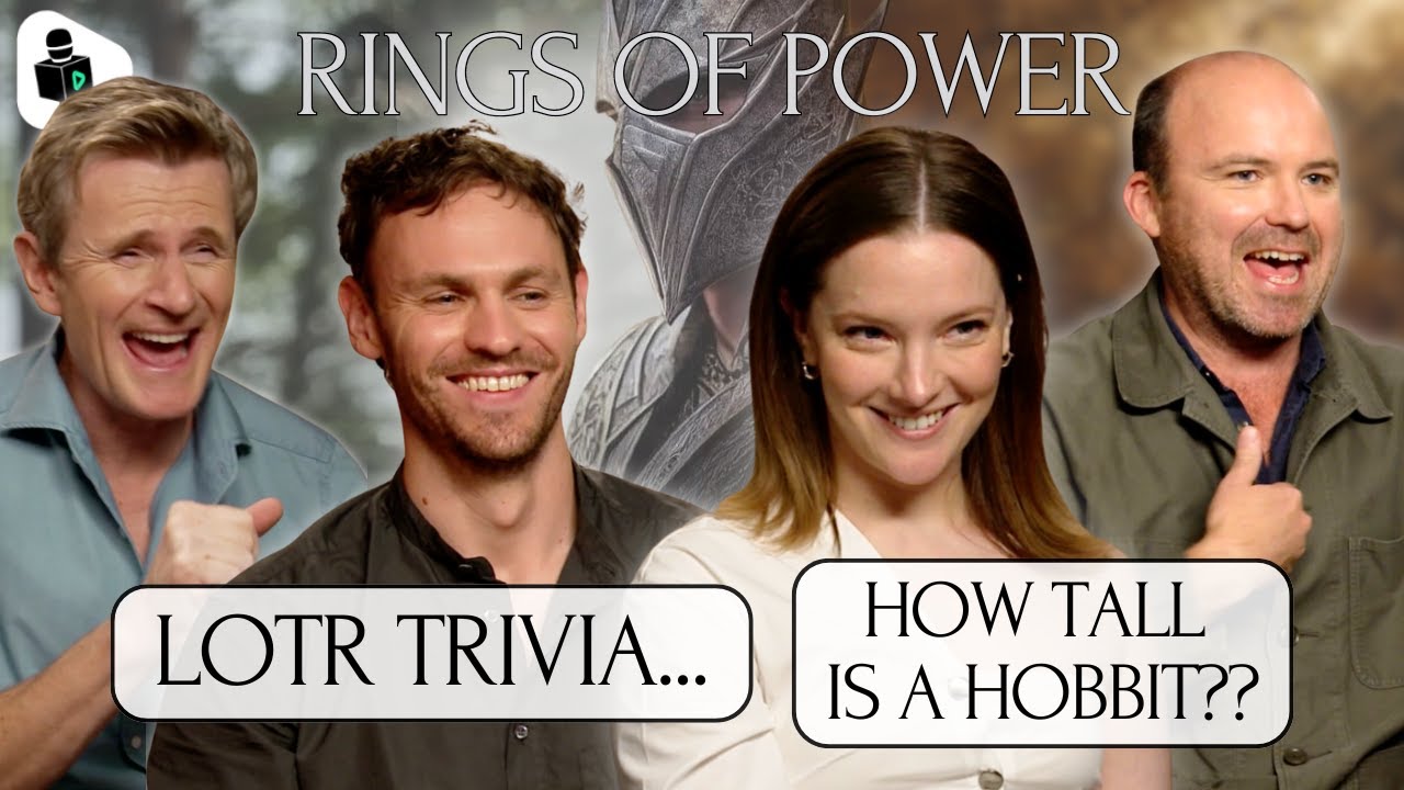 Video thumbnail for Lord Of The Rings: Rings Of Power Season 2 Cast Take Our LOTR Trivia Quiz! LOTR Rings Of Power S2