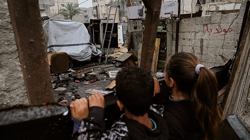 Video thumbnail for Deadly Israeli strikes hit Gaza’s Al‑Shati camp and Al‑Shifa Hospital