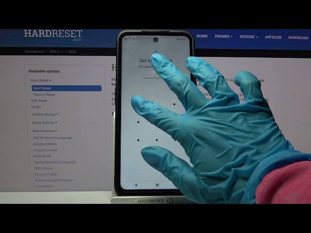 Video thumbnail for How to Add Screen Lock in NOKIA XR20 - Pattern & Password Set Up