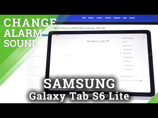 Video thumbnail for How to Change Alarm Sound on Samsung Galaxy Tab S6 Lite - Locate Alarm Sounds List