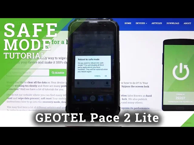 Video thumbnail for How to Use Safe Mode in GEOTEL Pace 2 Lite – Diagnostic Mode
