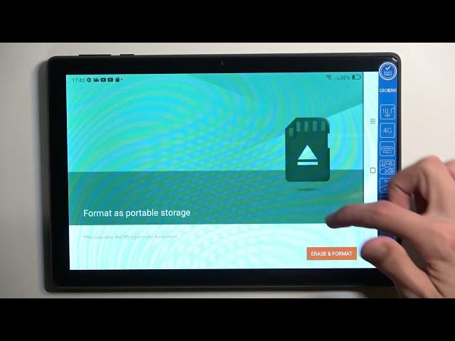 Video thumbnail for How to Format SD Card on ALCATEL 3T 10 / Delete All Data from SD Card on Alcatel 3T 10