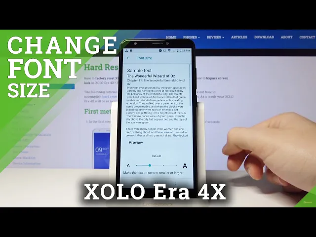 Video thumbnail for How to Change Font Size in XOLO Era 4X – Set Up Font Size