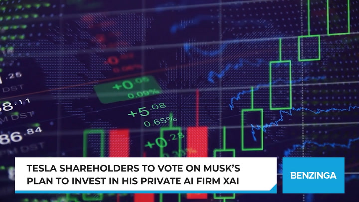 'Video thumbnail for Tesla Shareholders To Vote On Musk’s Plan To Invest In His Private AI Firm xAI'