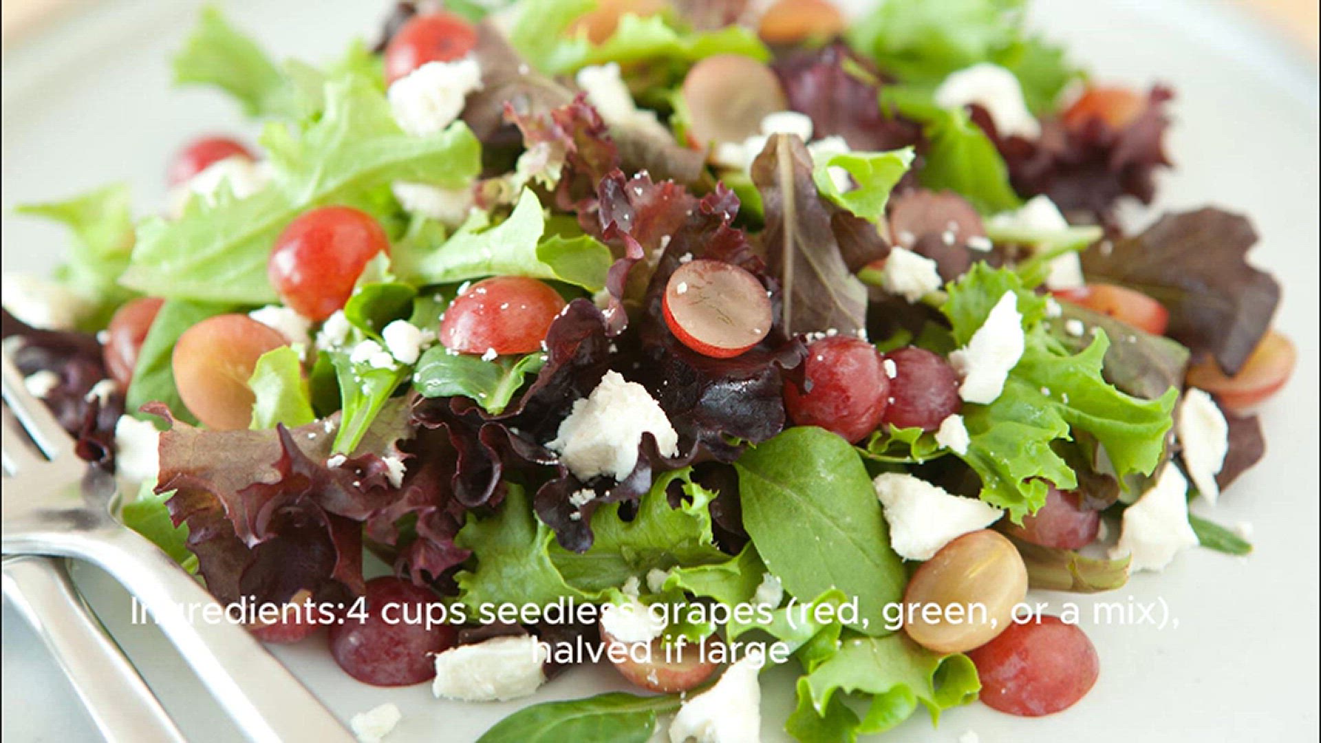 'Video thumbnail for Grape Salad Recipe'