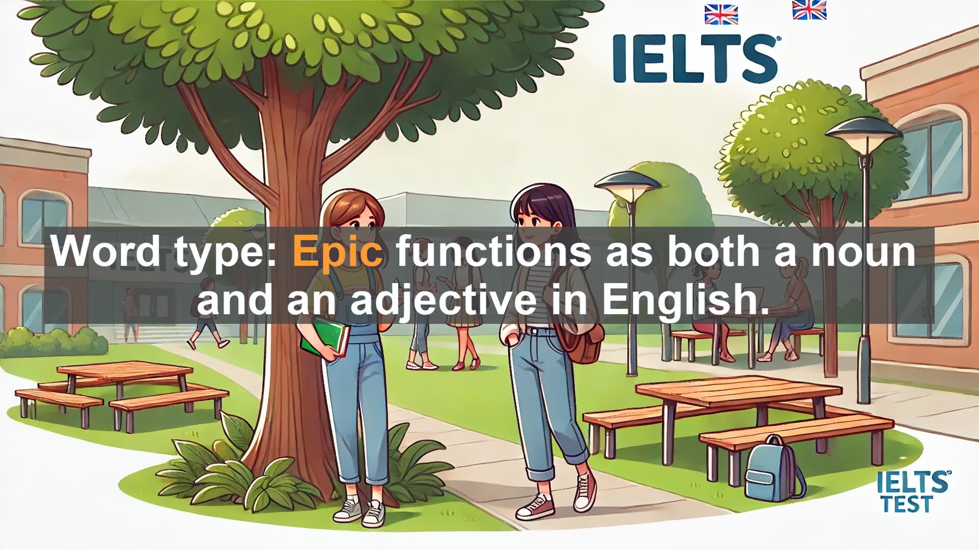 'Video thumbnail for 5000 Must Know IELTS 8.0 Vocabulary - Understanding 'Epic': Boost Your IELTS Score with This Powerful Word'