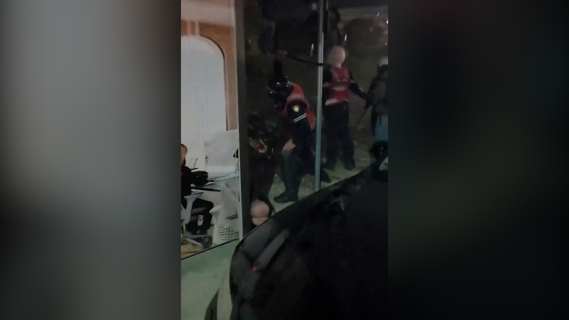 Video thumbnail for Police in Albania filmed beating protester unconscious